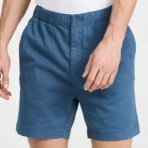 Men’s size 30 waist blue Onia linen blend shorts blue H10